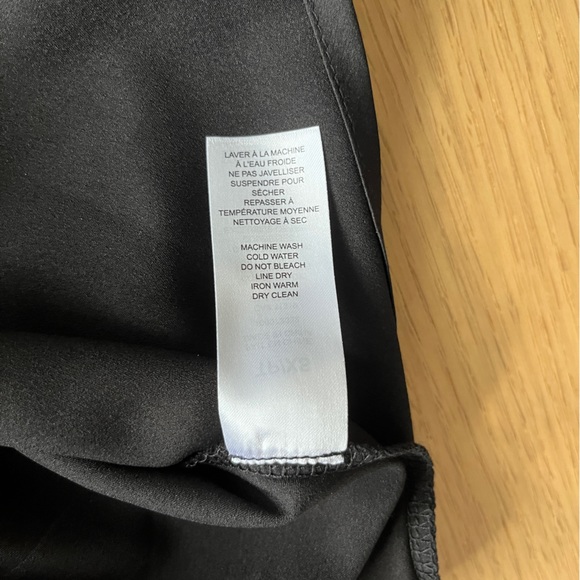 Dynamite Nia Mini Satin Slip Dress in Black - Picture 6 of 6